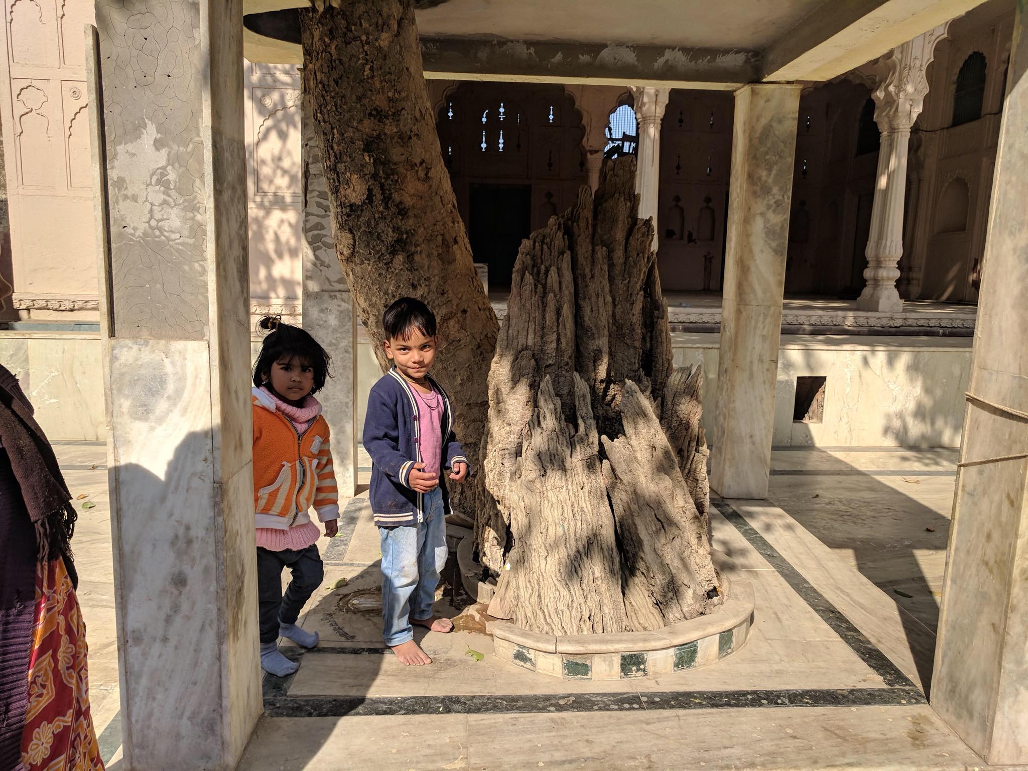 Brajwasi Childrens at Shringar Vat.