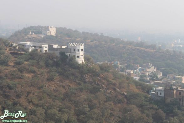 View of Mor kuti from a distance in Barsana.