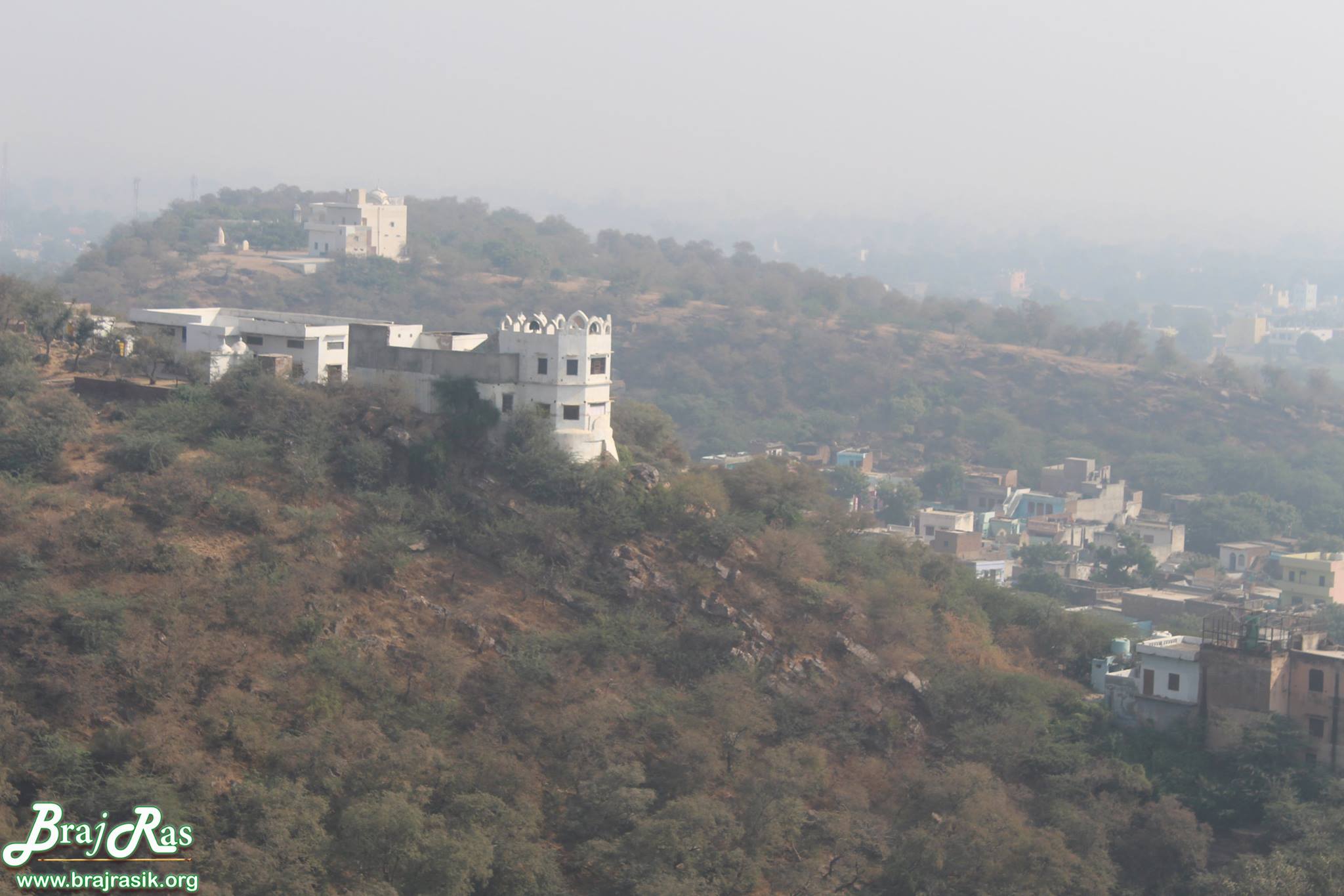 View of Mor kuti from a distance in Barsana.