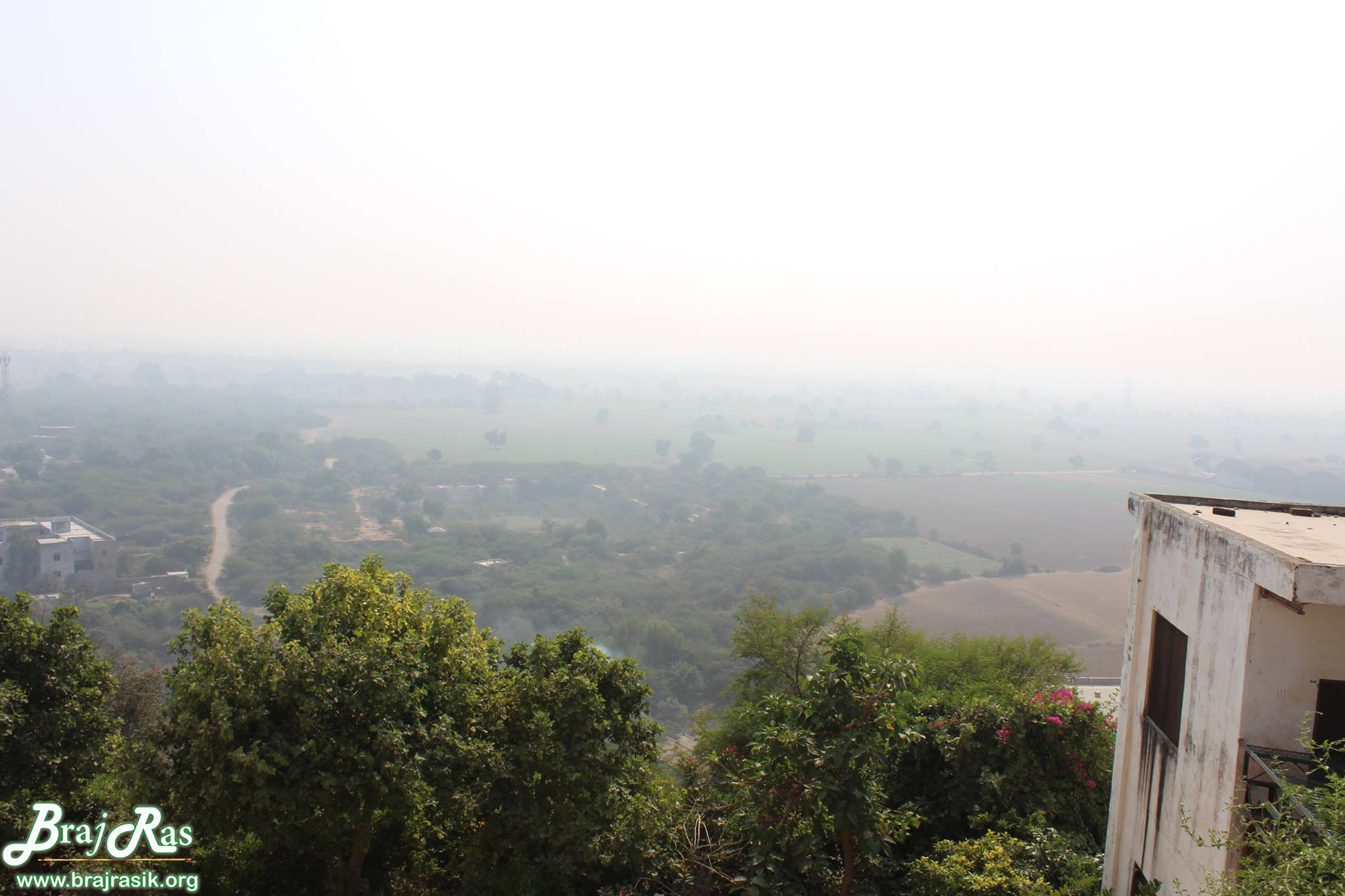 Side view from top of  Barsana.