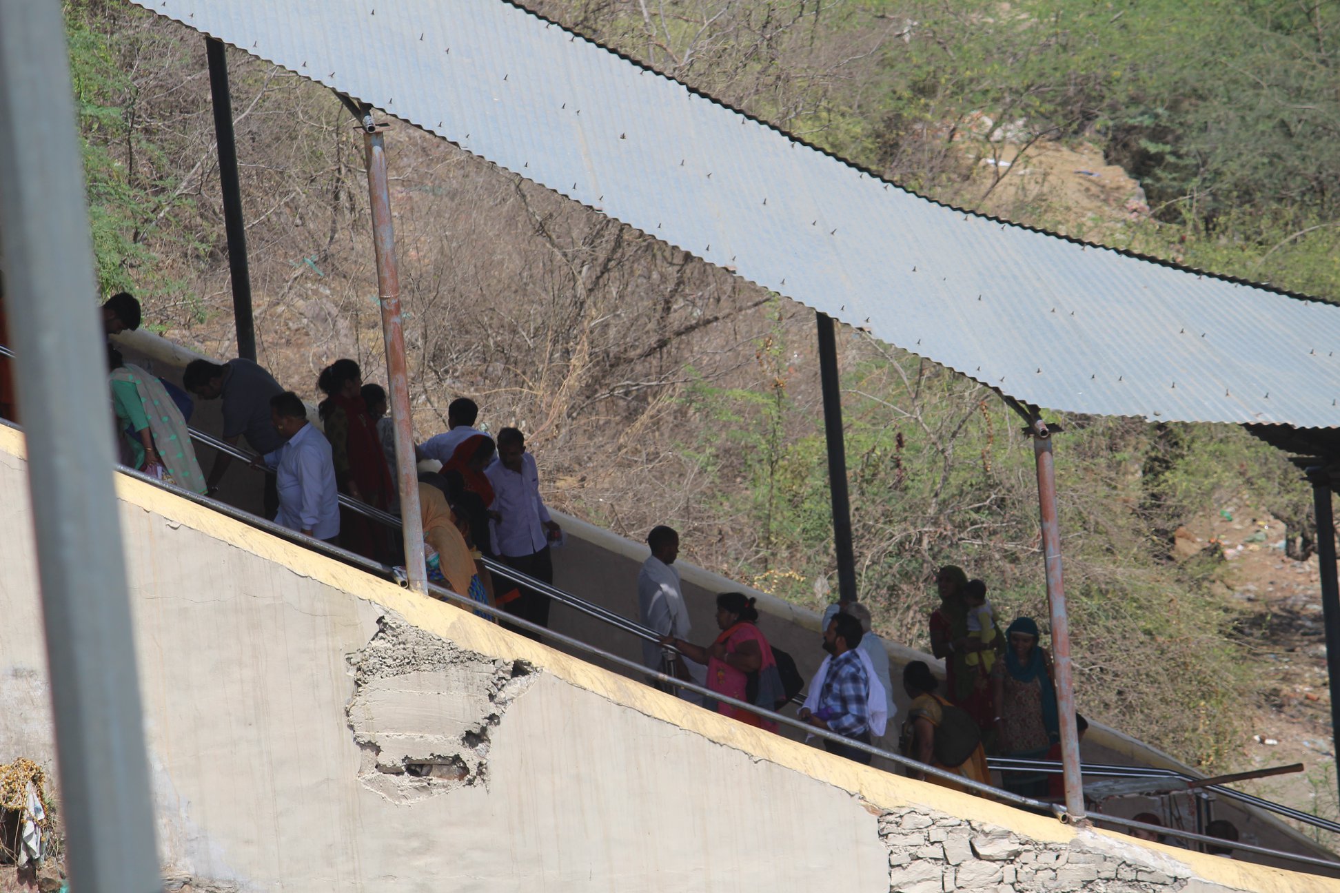 Stairs of Shri Radharani Mandir in Barsana.