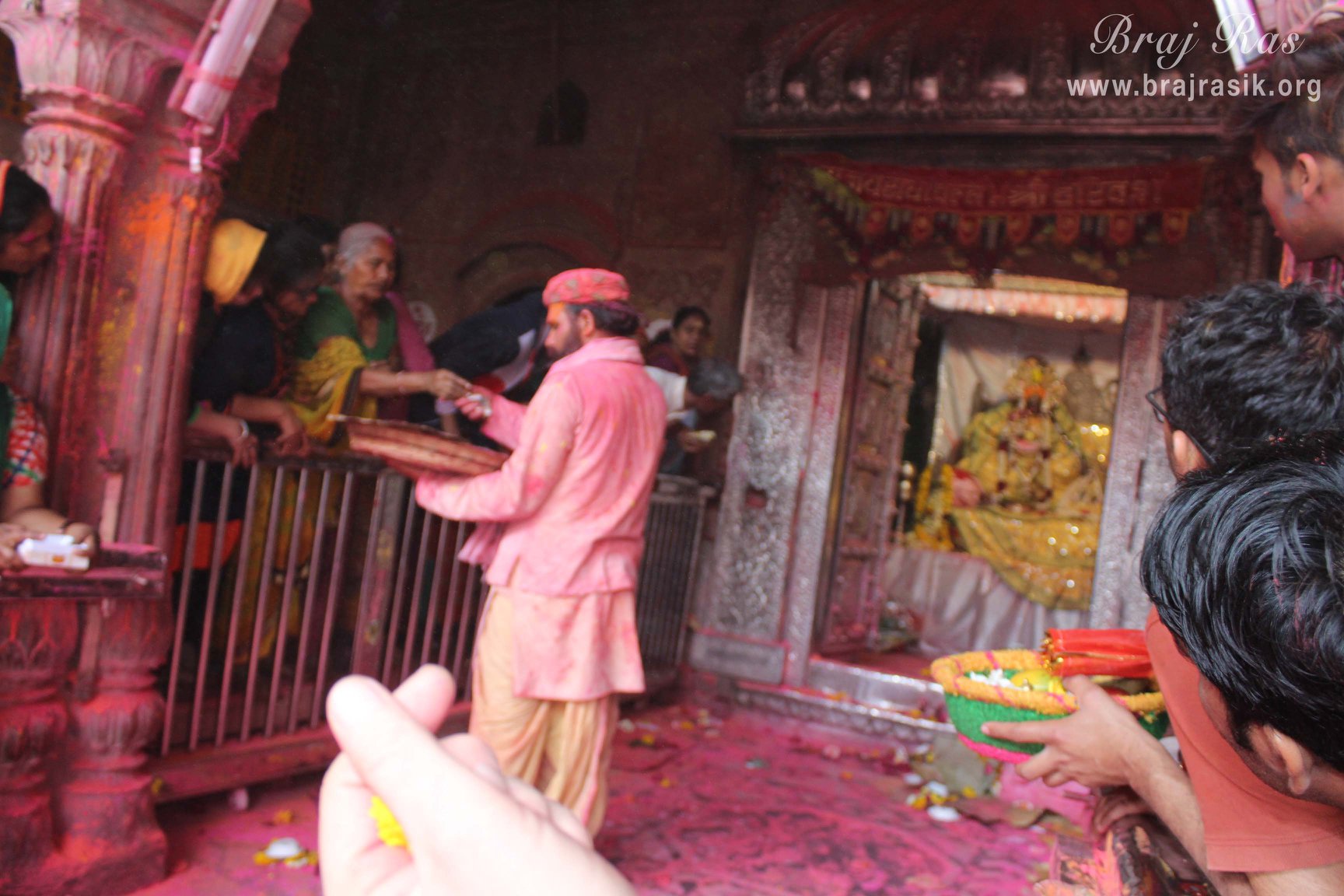 Holi utsav Darshan at Shri Radhavallabh Temple 