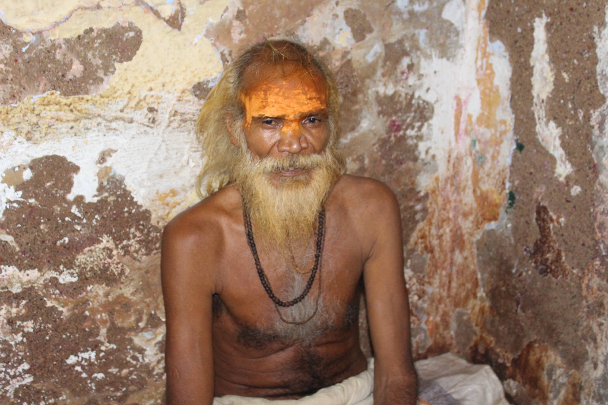 A saint in the inside way of Shri Radhavallabh Temple