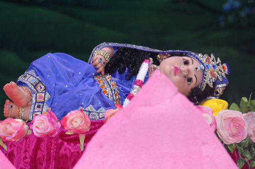 Darshan of Radha Rani Birth Leela in Prem Mandir