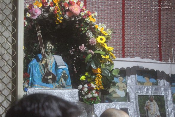Corner Darshan of Swami Haridas Ji at Swami Haridas Kunj Kuti, Vrindavan