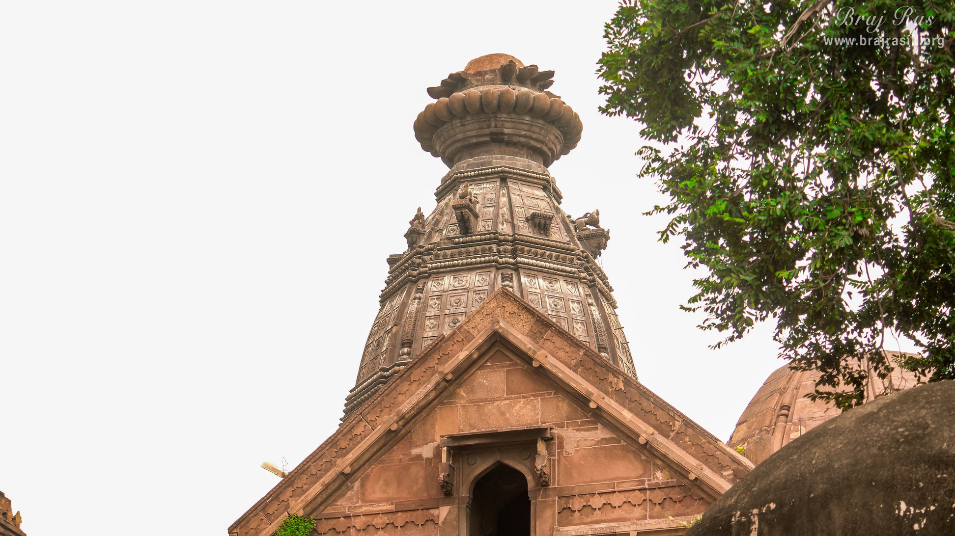 Top view of the dome of Shri Radha Madan Mohan Temple, Vrindavan