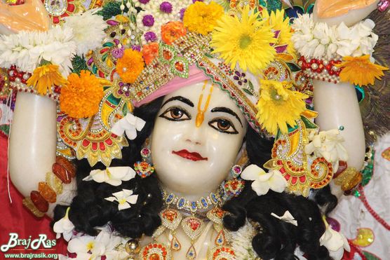 Beautiful close Darshan of Shri Balram in Krishna Balram Temple, Vrindavan ISKCON