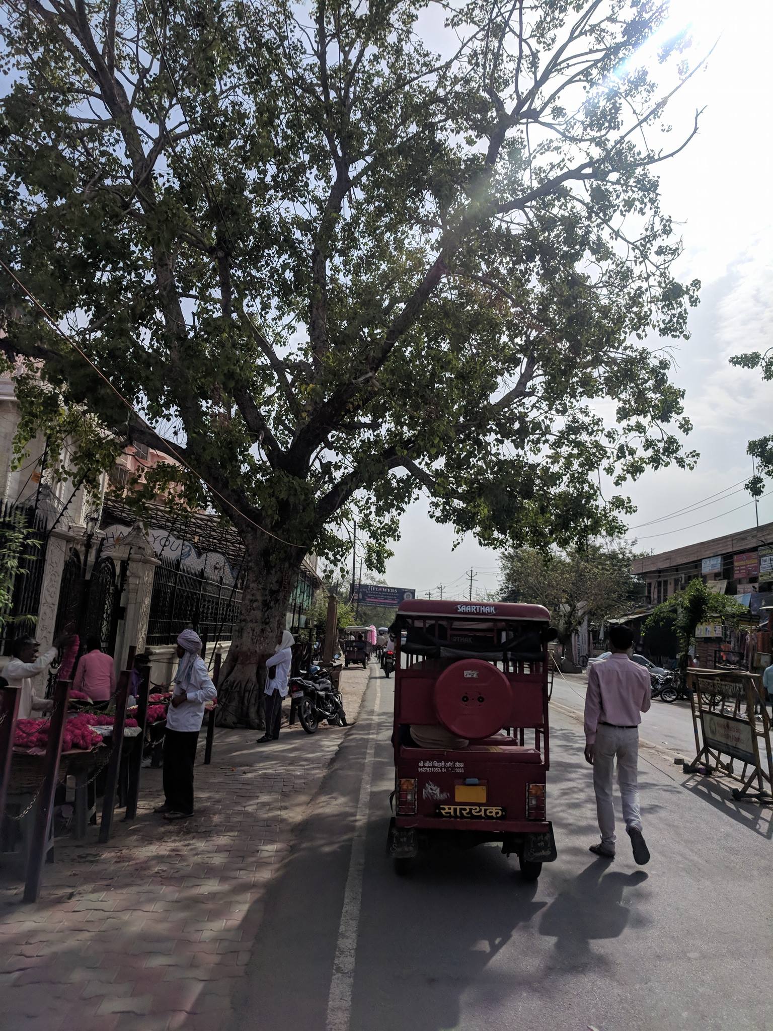 Outside view of Krishna Balram Temple, Vrindavan ISKCON