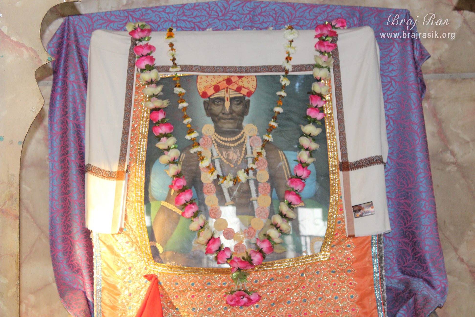 Portrait of Shri Leelanand Thakur (Pagal Baba) in Pagal Baba Ashram Vrindavan