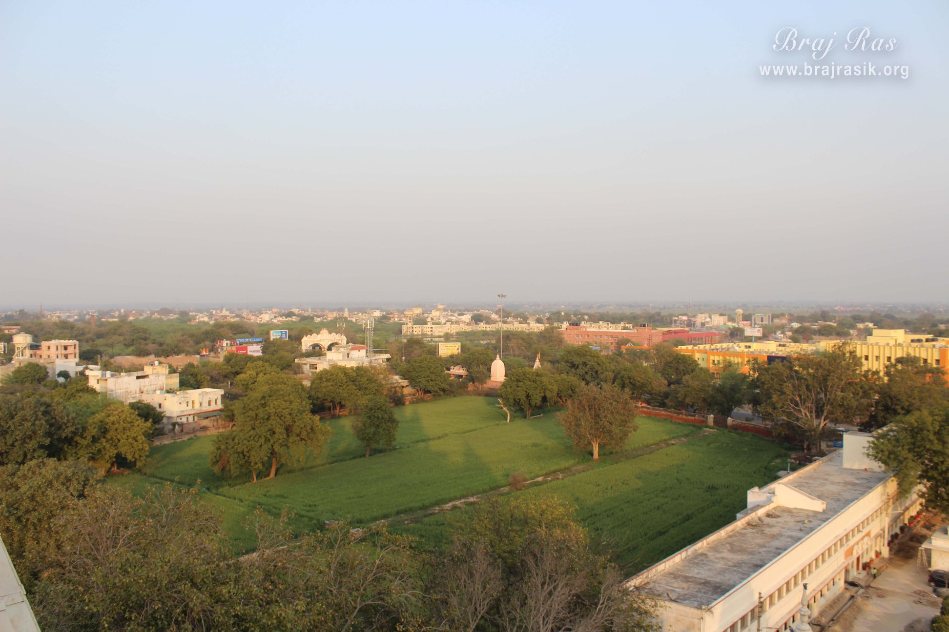 Sky view of surroundings of Pagal Baba Ashram