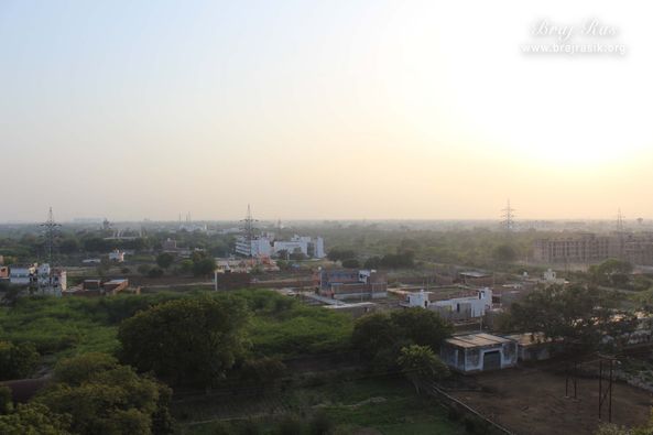 Sky view of surrounding village of Pagal Baba Ashram