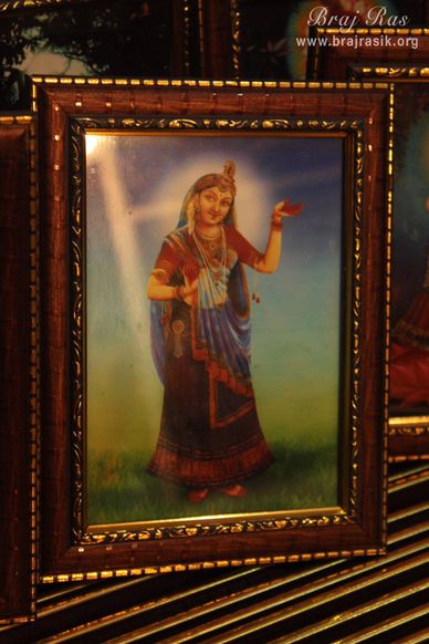 Another Photoframe of Shri Radharani giving blessings in Banke Bihari Gali, Vrindavan
