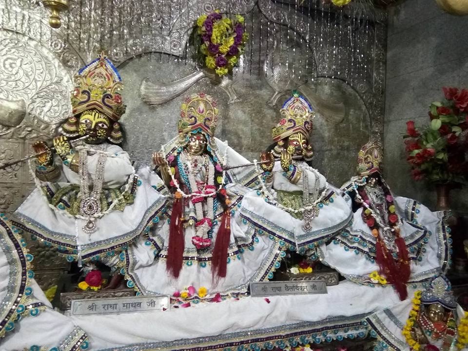 Diety darshan at Shri Radha Damodar Temple, Vrindavan
