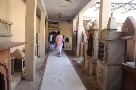View of parikrama marg of Shri Radha Damodar Temple, Vrindavan