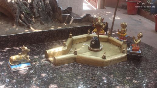 Shivlinga under Advaita Vata tree at Advaita Vata, Vrindavan