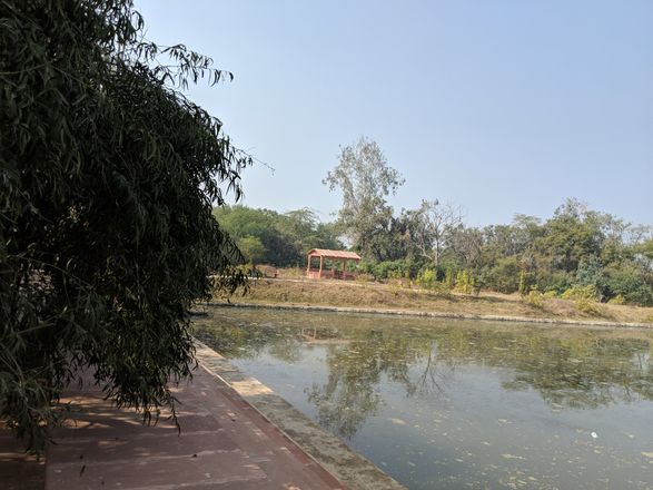 Nice look of water pond at Teira/Tera Kadamb or Ter Kadam - Nandgaun