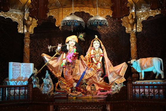 Darshan of Shri Radha Krishna at Shri Krishna Kripa Dham, Vrindavan