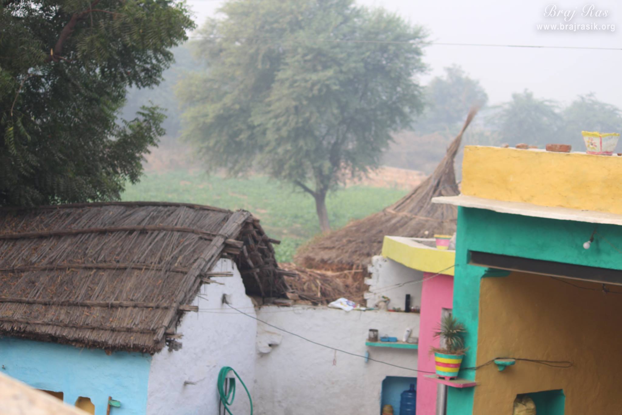 View of uncha gaon from Lalita Sakhi's temple in Uncha Gaon - Lalita Sakhi's Village
