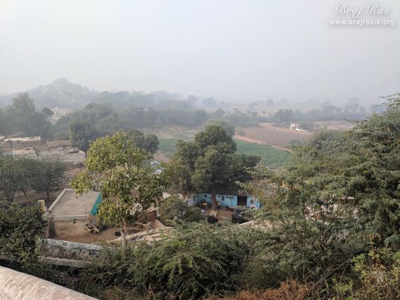 Greenery in uncha gaon from Lalita Sakhi's temple in Uncha Gaon - Lalita Sakhi's Village