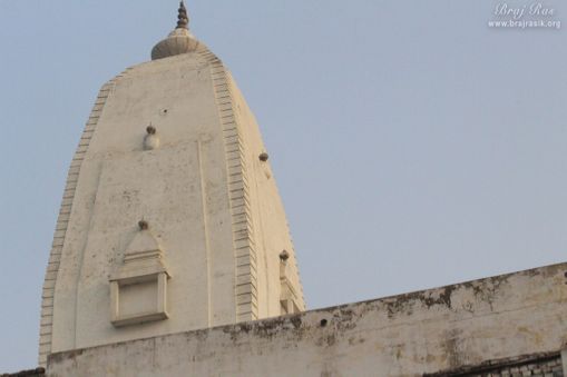 Top view of dome of Lalita Sakhi Temple in Uncha Gaon - Lalita Sakhi's Village