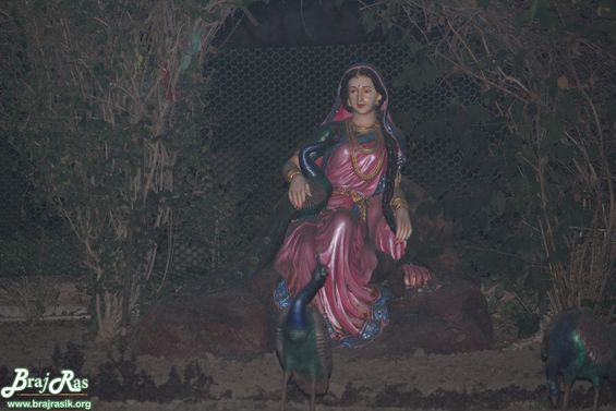 Evening view of Sakhi of Shri Radharani at Rangeeli Mahal - Barsana