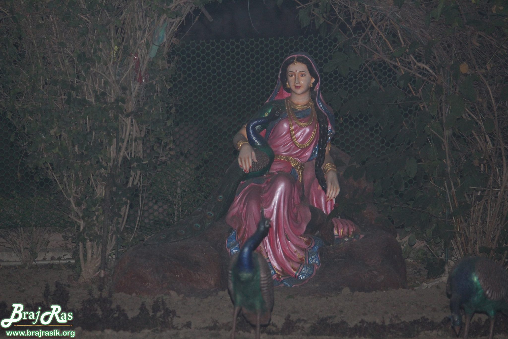 Evening view of Sakhi of Shri Radharani at Rangeeli Mahal - Barsana