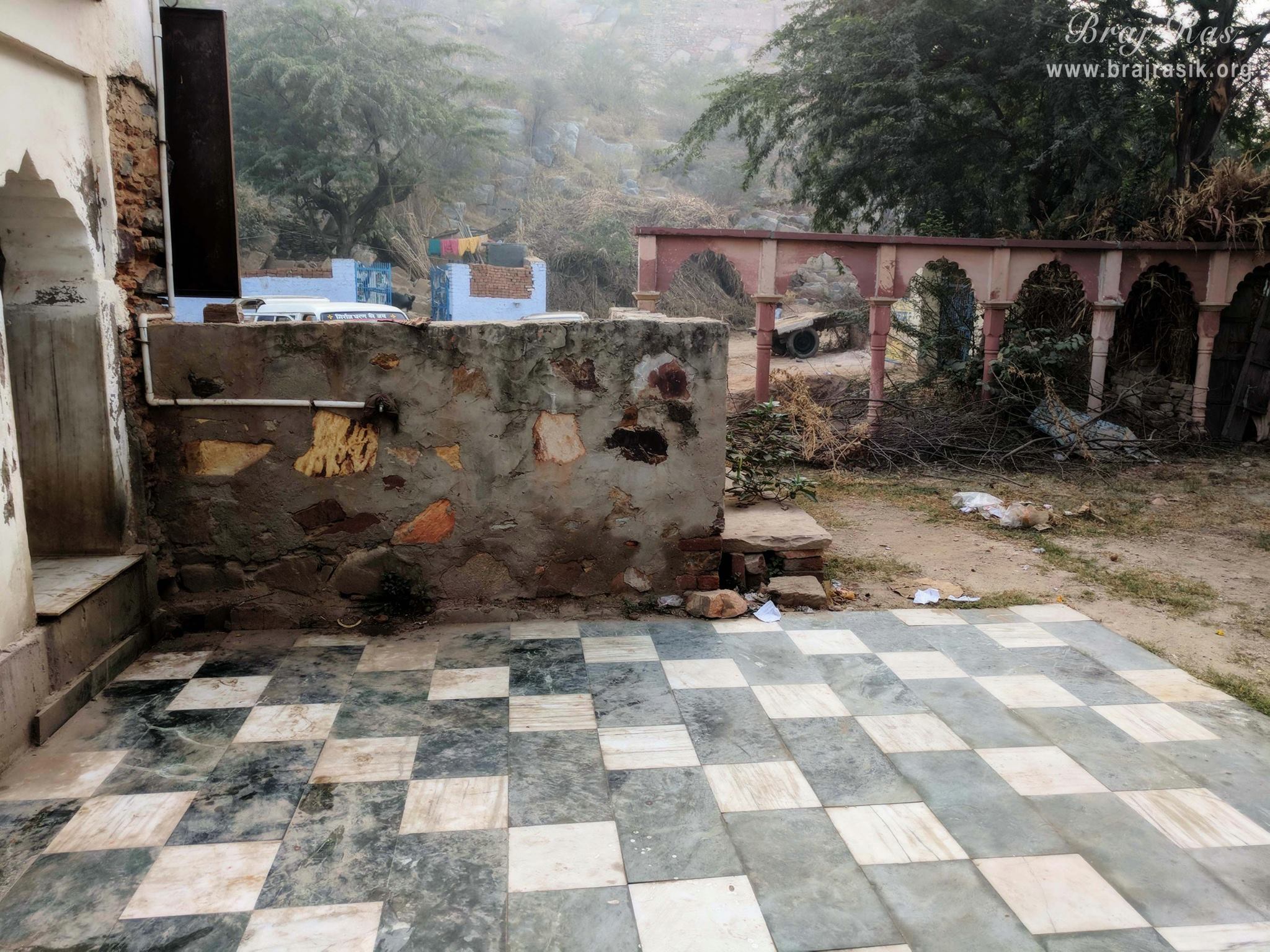 Outside view of Deha Bihari Temple at Deha Kund, Braj
