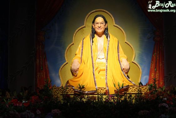 Another portrait of Rasik saint Jagadguru Shri Kripalu Ji at Prem Mandir Vrindavan