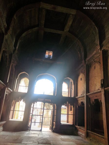Inside view of Old Radha Vallabh Temple, Vrindavan