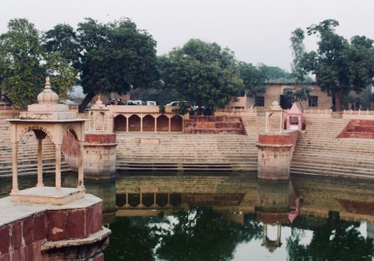 Pretty view of Prem Sarovar - Barsana