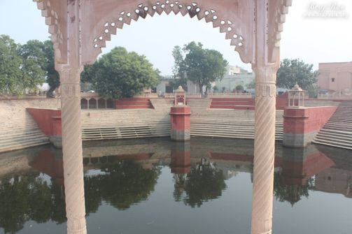 Nice view of Prem Sarovar - Barsana