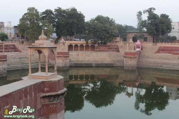 Graceful view of Prem Sarovar - Barsana