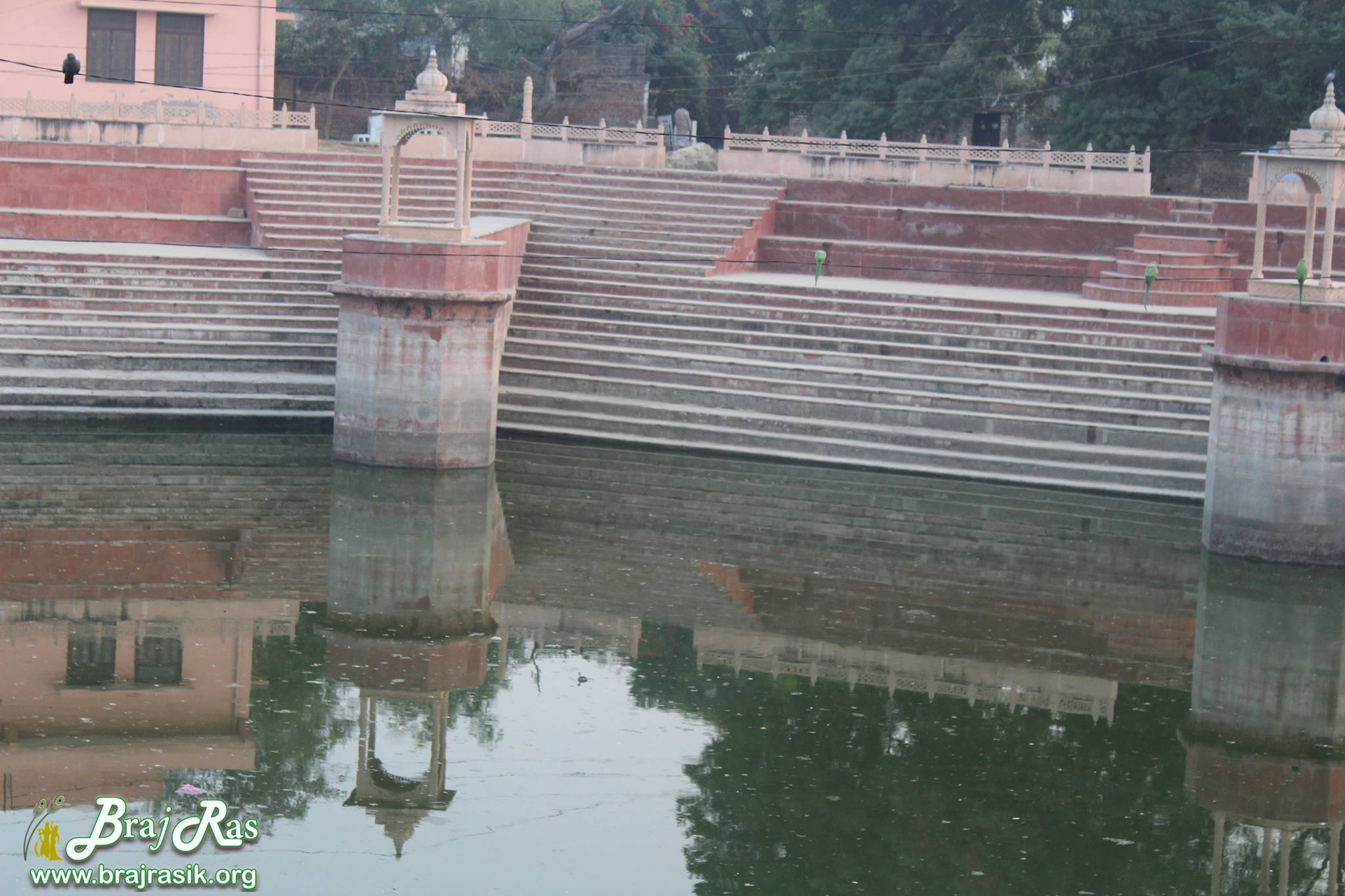 Charming view of Prem Sarovar - Barsana