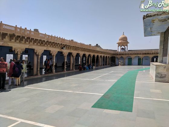 A grand view of Temple area at Nandgaon