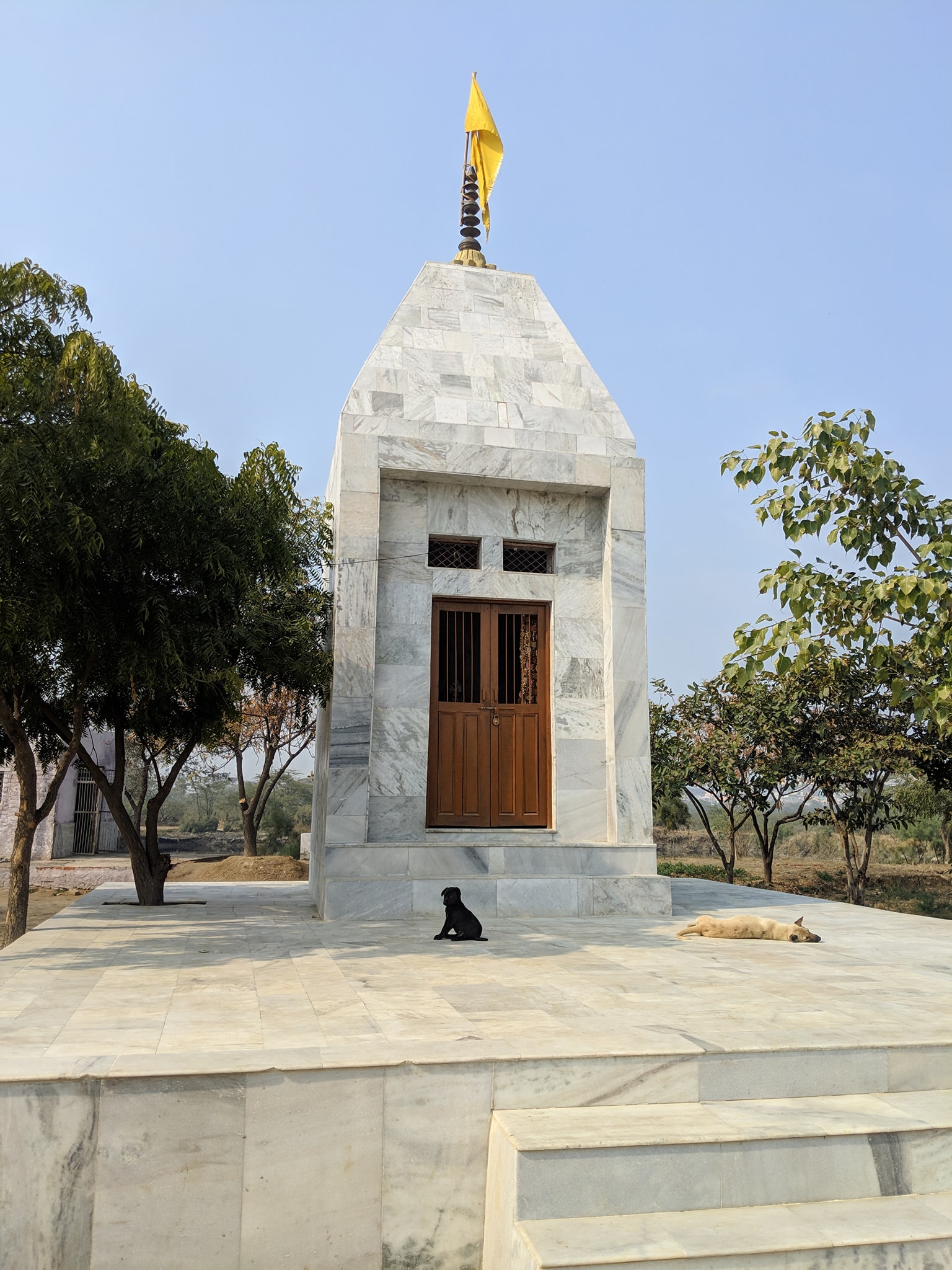 View of Uddhav Temple at Uddhav Kyari, Nandgaon