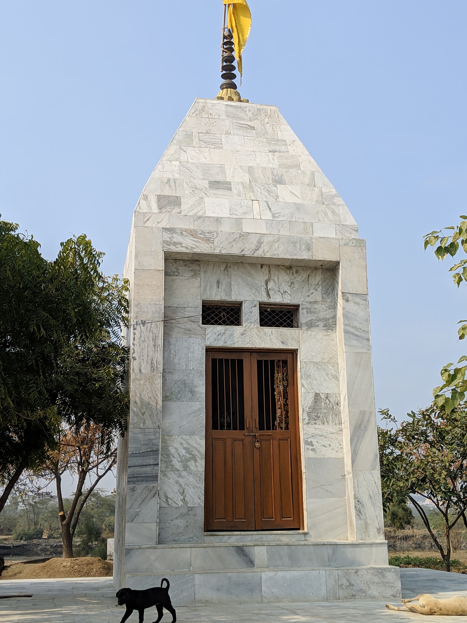 Close view of Uddhav Temple at Uddhav Kyari, Nandgaon