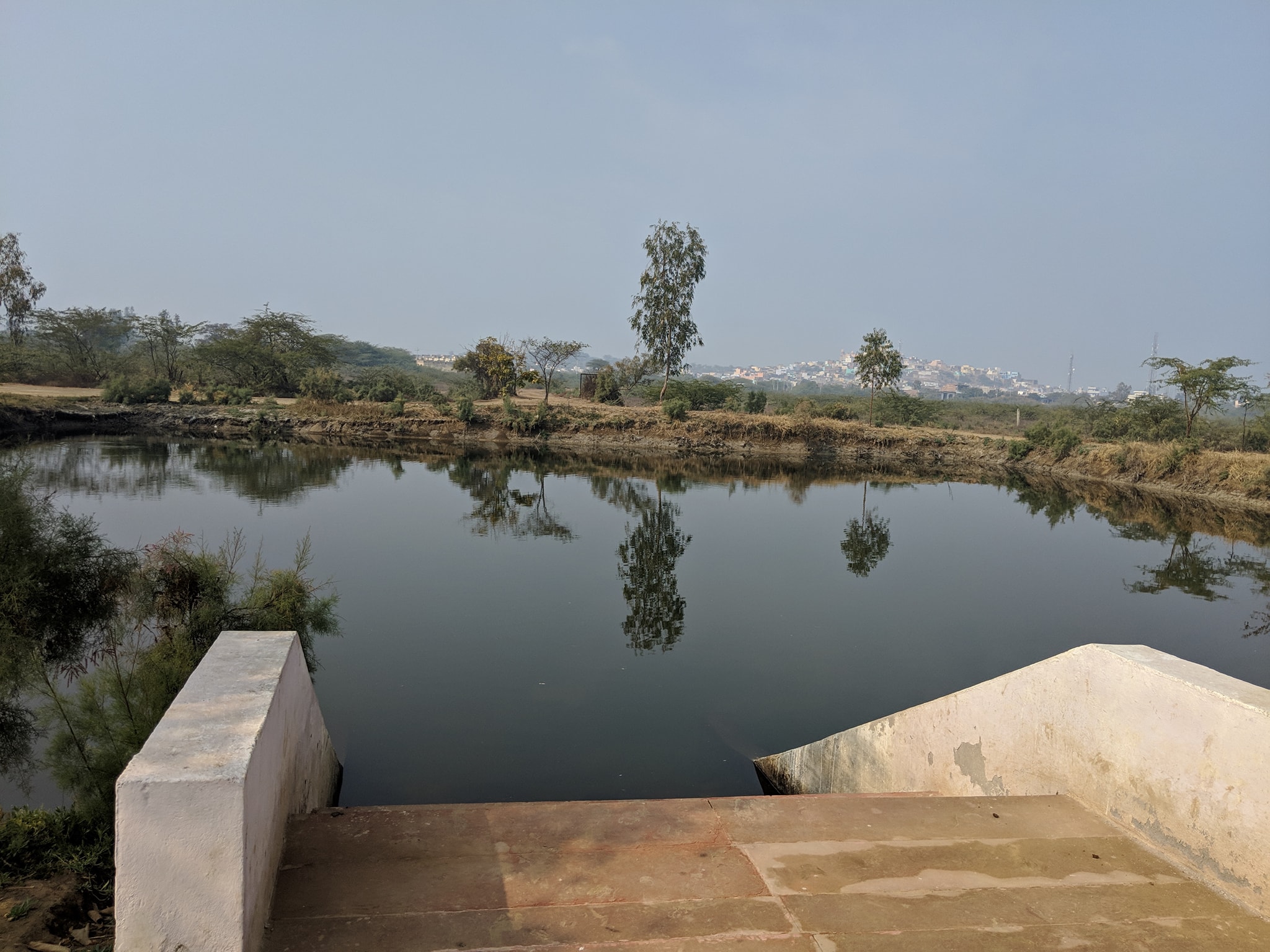 View of Uddhava kund at Uddhav Kyari, Nandgaon