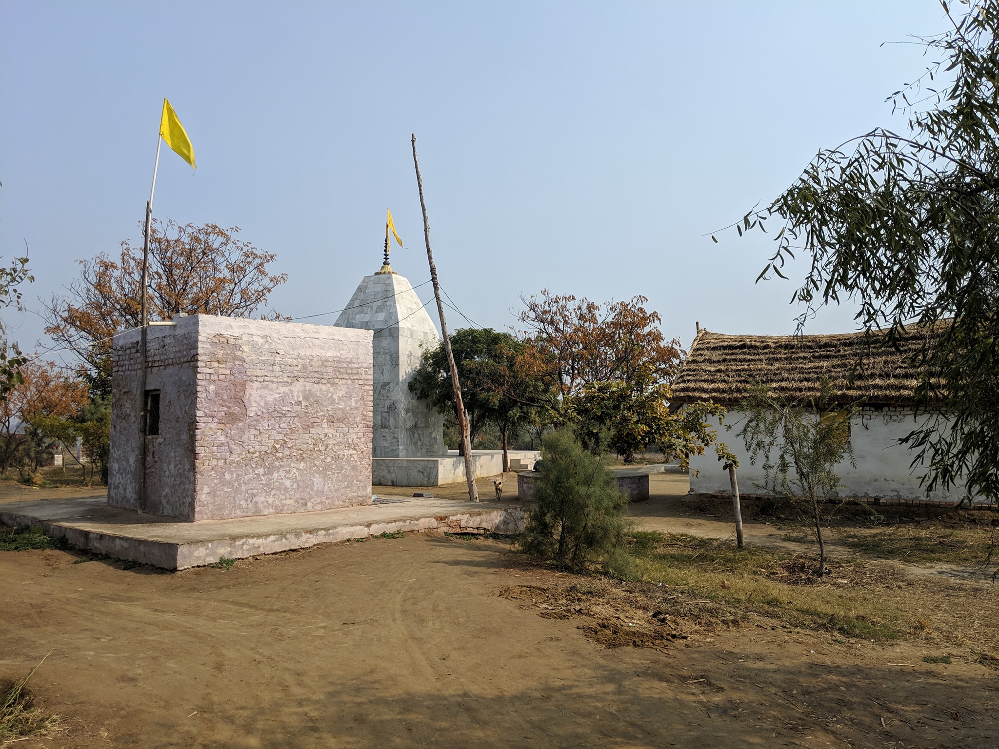 View of Uddhav Temple from backside at Uddhav Kyari, Nandgaon