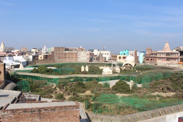 Nice view of Sewa Kunj from Kishor Van, Vrindavan