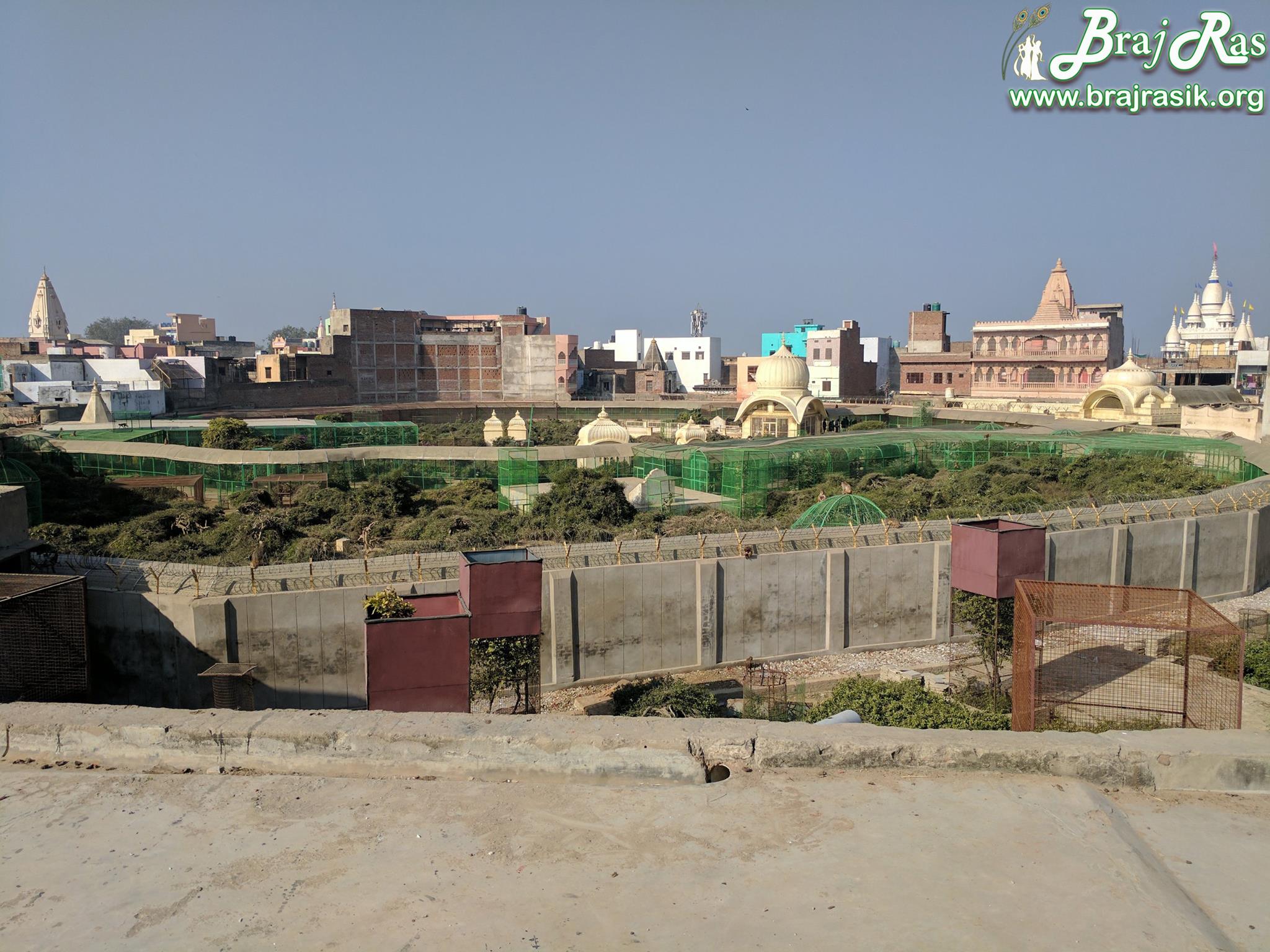 Another view of boundary between Sewa Kunj and Kishor Van, Vrindavan