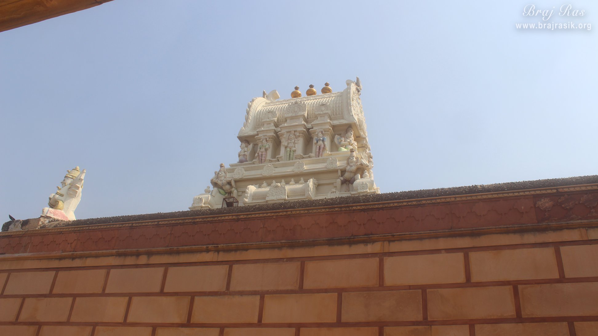 View of various demigods constructed inside Shri Rangji Mandir, Vrindavan