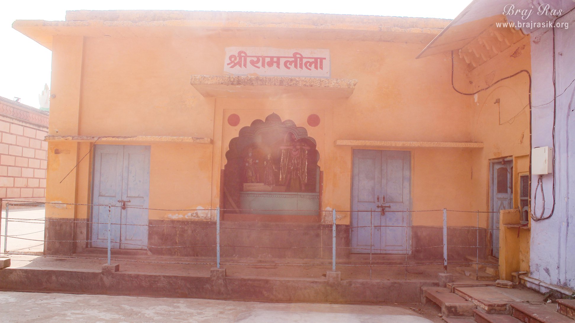 श्री रंगजी मंदिर, वृंदावन के अंदर श्री राम लीला का दृश्य