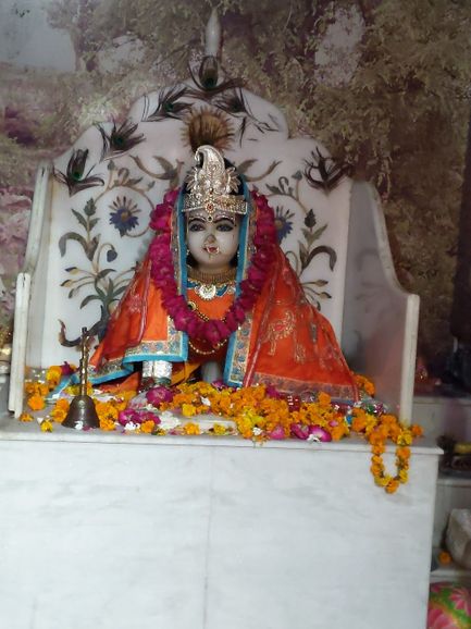 Baby deity of Shri Radharani or Ladili at Rawal/Raval.