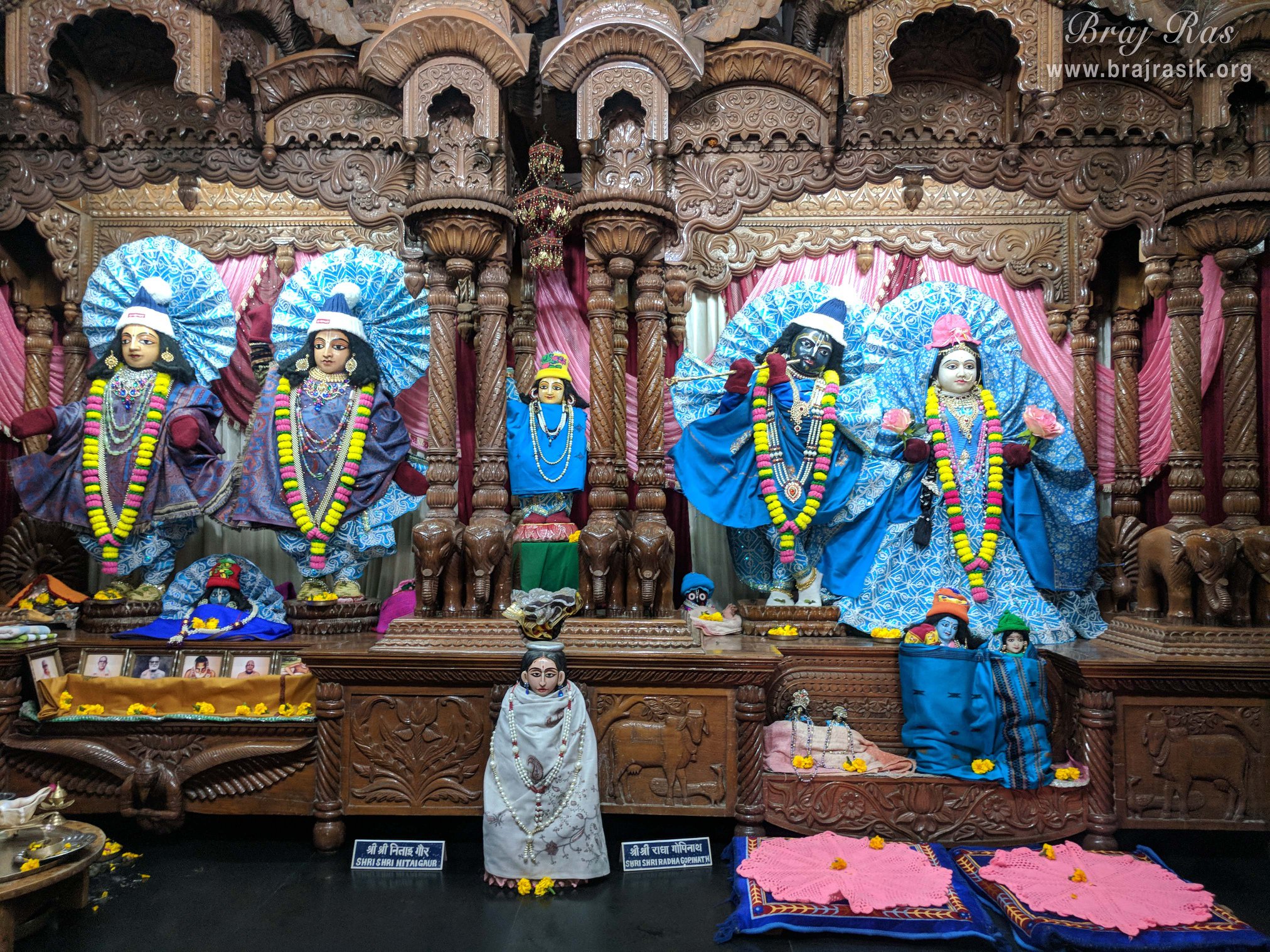 Deity darshan at Imlitala, Vrindavan.