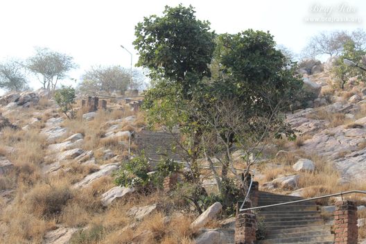 View of the hill at Shri Kedarnath, Braj.