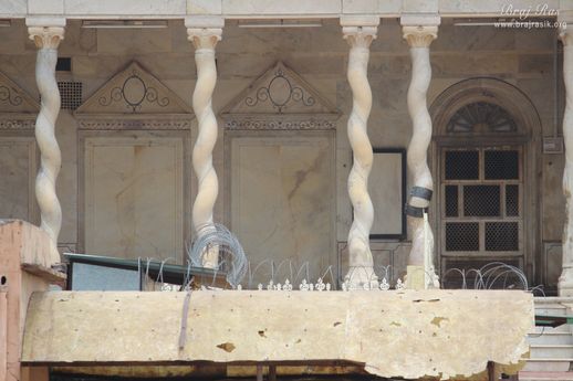 View of pillars at Shahji temple, Vrindavan