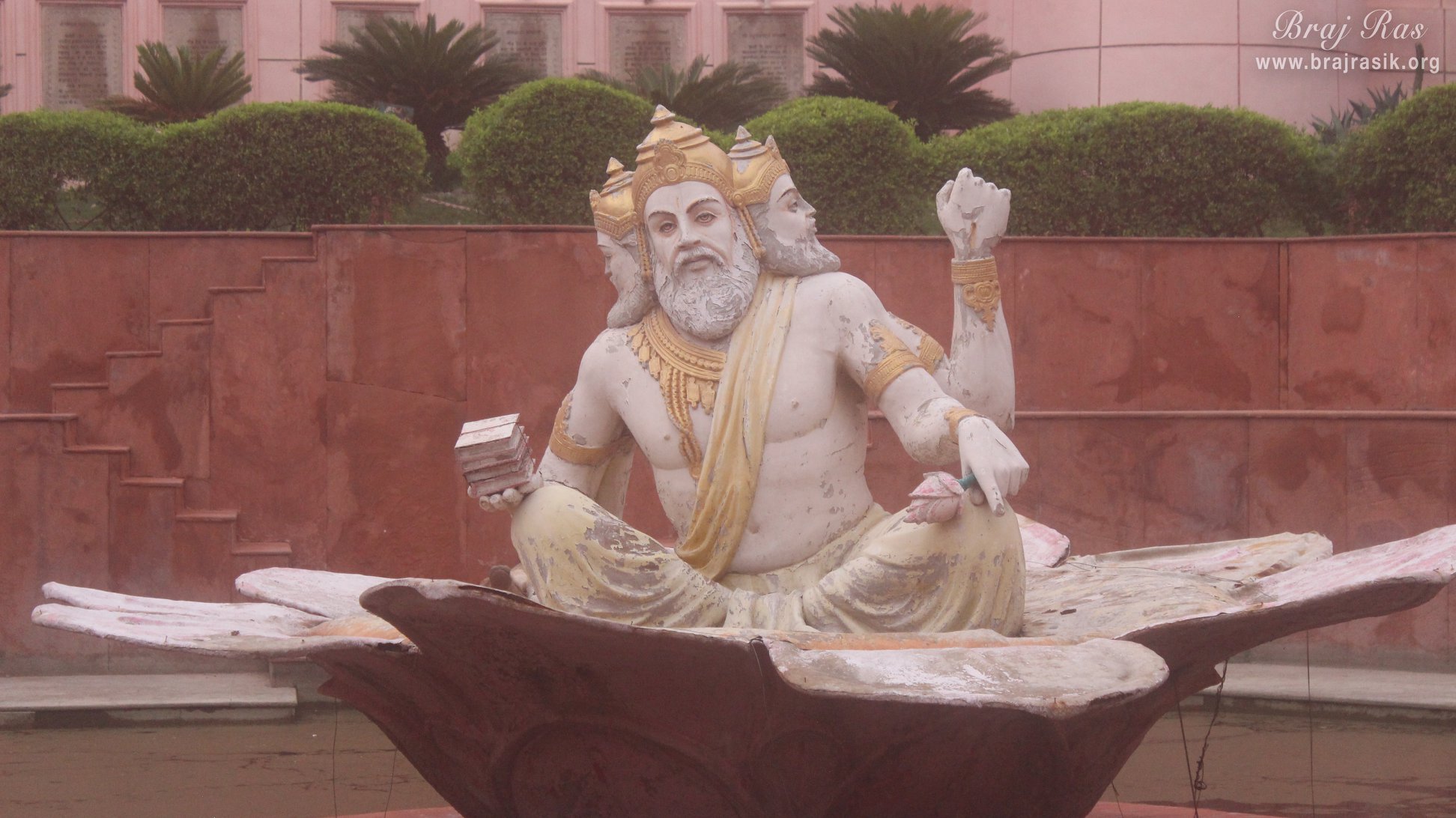 Lord Brahma at Brahma Kunda, Vrindavan
