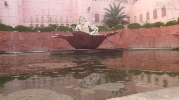 A nice view of Lord Brahma at Brahma Kunda, Vrindavan