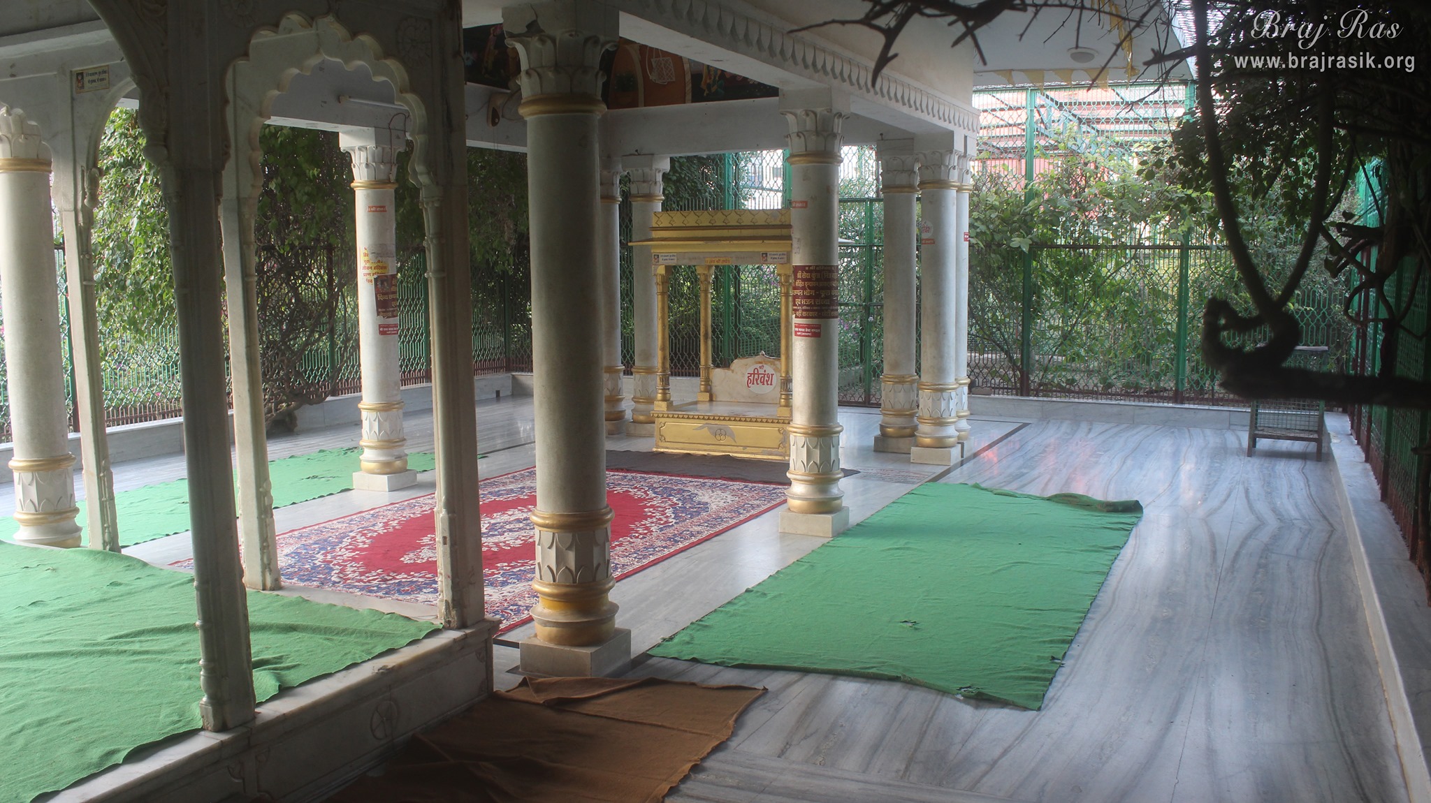 Inside courtyard view of Sewa Kunj, Vrindavan
