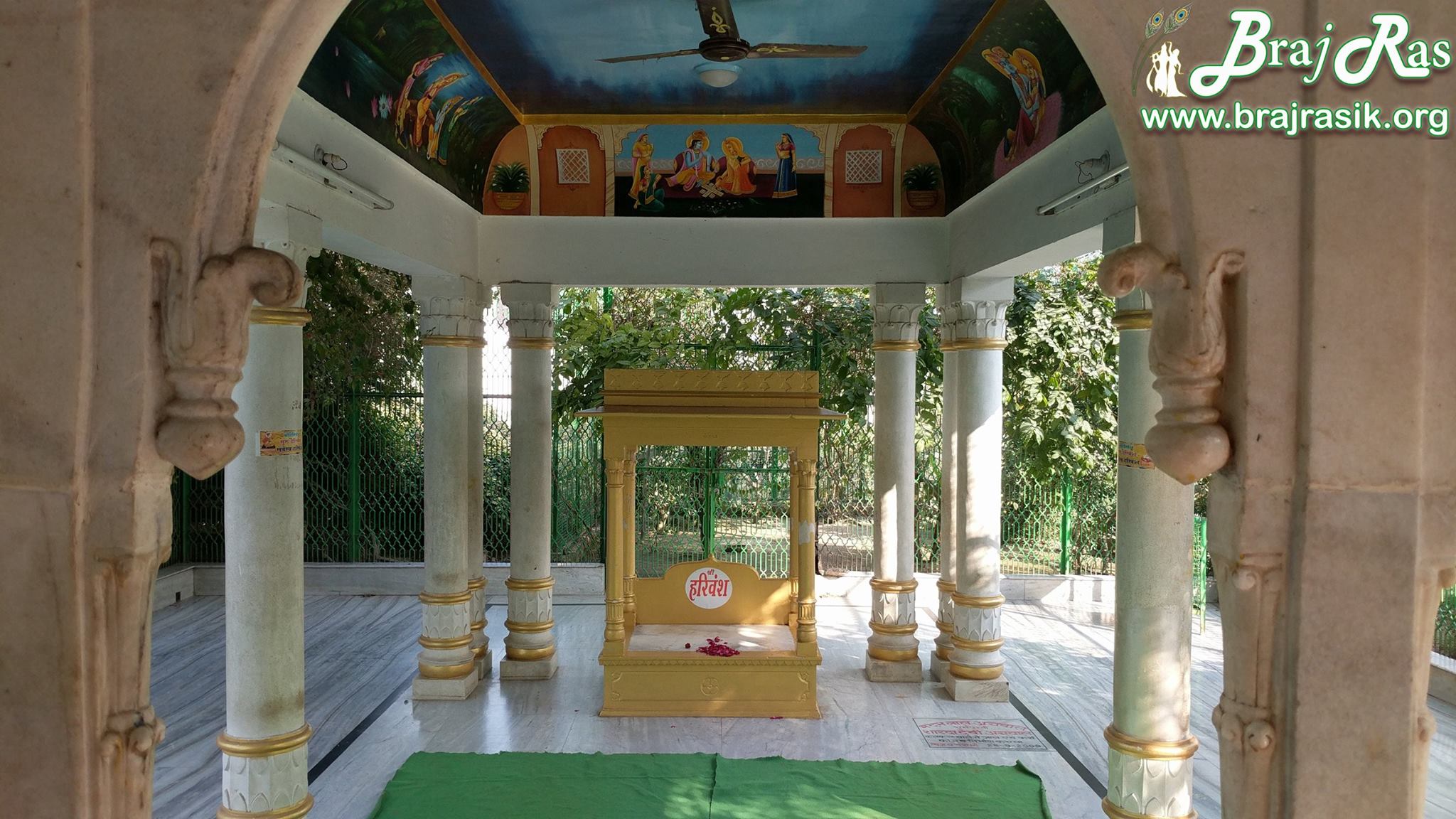 Seating place of Harivansh Mahaprabhu at Sewa Kunj, Vrindavan